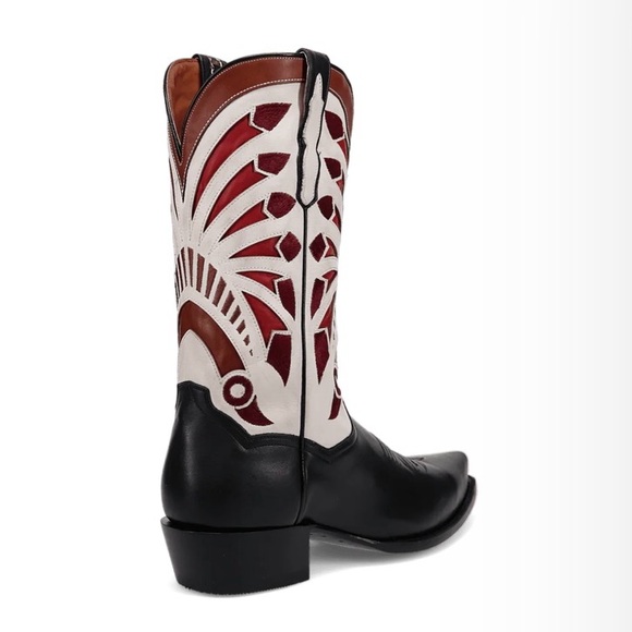 Dan Post Ronan Snip Toe Men’s Black Leather Boot 9EW New With Box & Tags - Picture 6 of 13